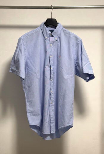 Ralph Lauren Short-Sleeve Light Blue Gingham Shirt